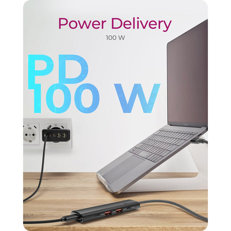 Hub USB Icy Box ib-hub1437-cpd (czarny)
