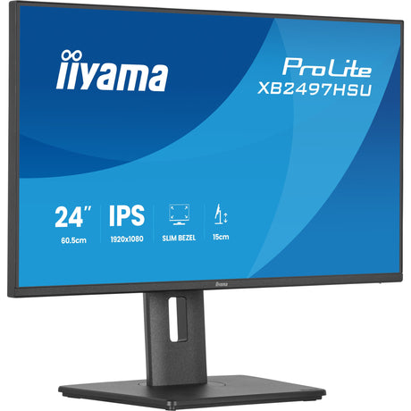 Monitor Iiyama prolite xb2497hsu-b1 23.8 (czarny, 120 Hz, HDMI, Display Port, USB-C, audio)