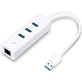 Tp-Link UE330 3-portowy koncentrator USB 3.0 + Gigabit LAN USB (biały)
