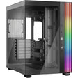 Bądź cicho! podstawa świetlna 600 dx obudowa midi tower (czarna | 2x USB-A | 1x USB-C | RGB | okienko)