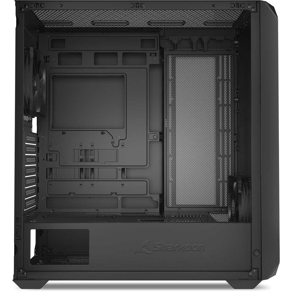 Obudowa midi tower Sharkoon ak2 (czarna | 2x USB-A | 1x USB-C)