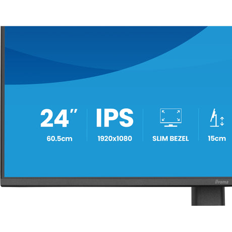 Monitor Iiyama prolite xb2493hsu-b1 23.8 (czarny (matowy), 120 Hz, HDMI, Display Port, USB, audio)