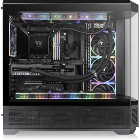 Obudowa Thermaltake View 600 tg typu big tower (czarna | 2x USB-A | 1x USB-C | szkło hartowane)