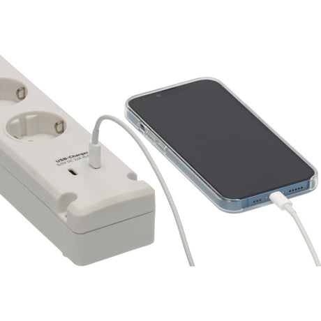 Listwa zasilająca Brennerstuhl Bremounta 5-kierunkowa z 2 gniazdami ładowania USB C listwa zasilająca (biała, 2x USB C)