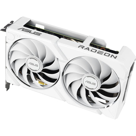Karta graficzna Asus Radeon RX 9060 XT Dual White Edition 16 GB (biała, RDNA4, GDDR6, 2x Display Port, 1x HDMI 2.1)