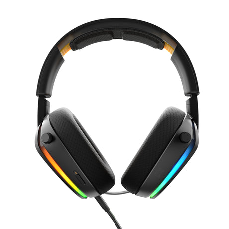Glorious GHS Eternal RGB - stereofoniczny zestaw słuchawkowy do gier RGB nauszny zestaw słuchawkowy do gier (czarny, PC, PS5, PS4, Switch, USB-C)