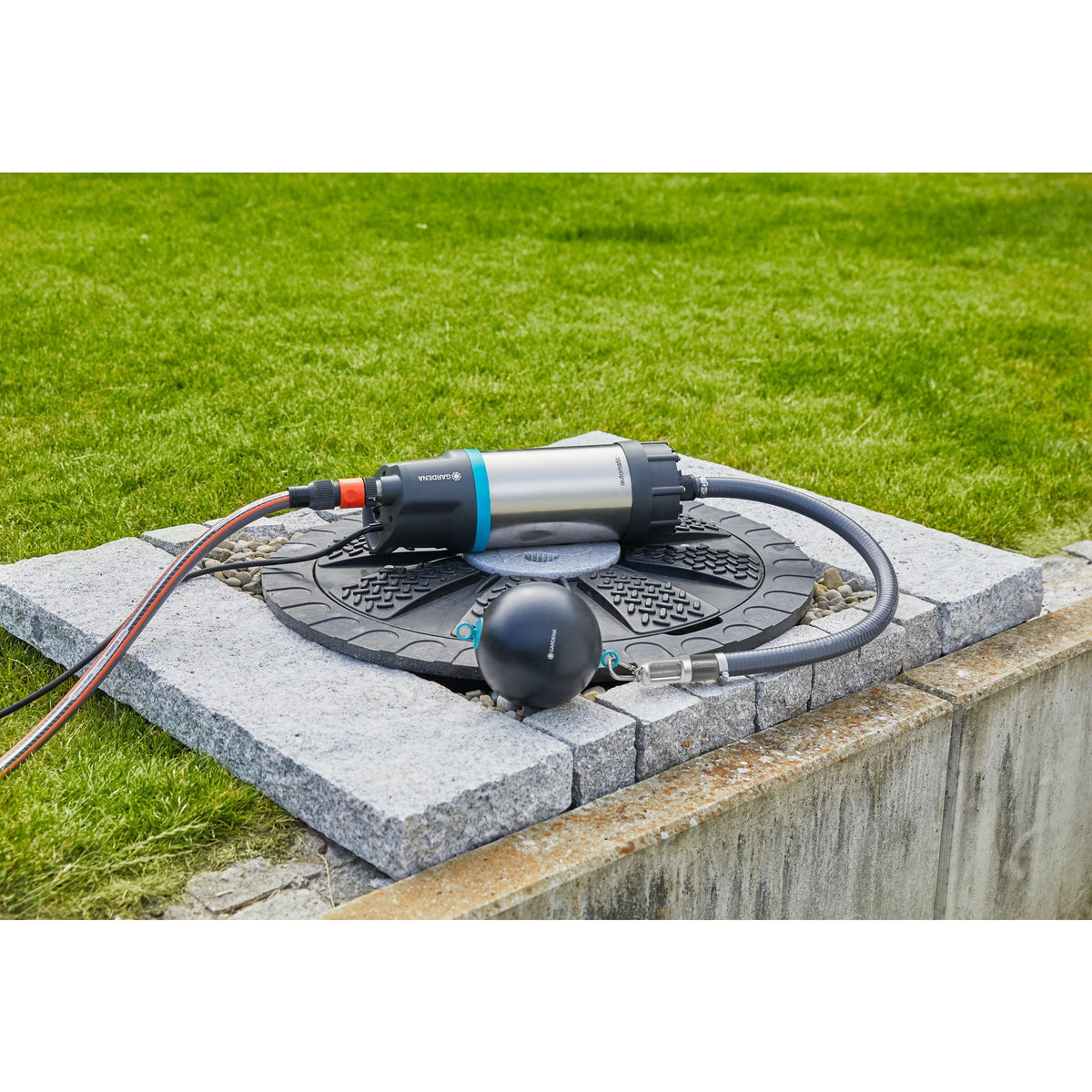 Zestaw filtrów ssących Gardena z zaworem zwrotnym (szary srebrny)
