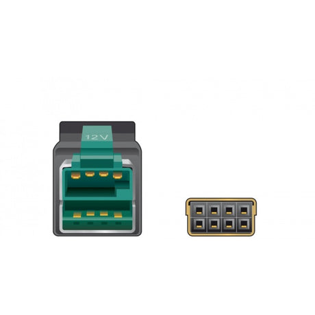 Delock zasilany kabel USB męski 12 V > 2 x 4-pinowy męski do drukarek i terminali POS (czarny, 2 metry)