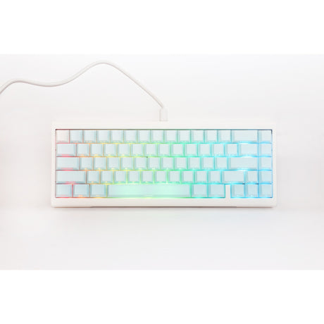 Ducky Projectd Tinker 65 - edycja pom z qmk przez mechaniczną klawiaturę rgb (jasnoniebieski, układ us (qwerty), kailh box cream pro, 65%, diody rgb, double-shot pbt, pom z możliwością wymiany podczas pracy, mocowanie uszczelki)