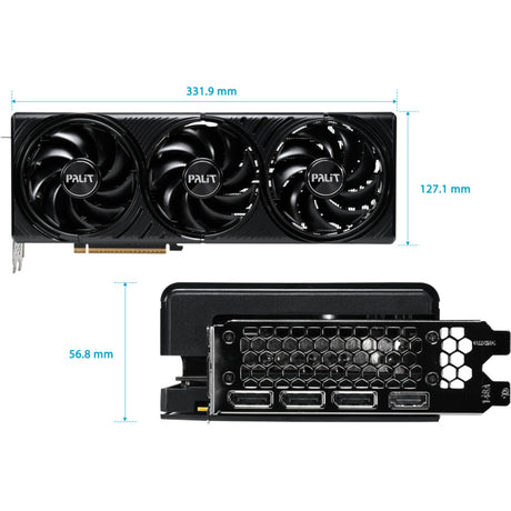 Palit geforce rtx 5080 infinity 3 oc grafische kaart (dlss 5, 3x displayport, 1x hdmi 2.1)