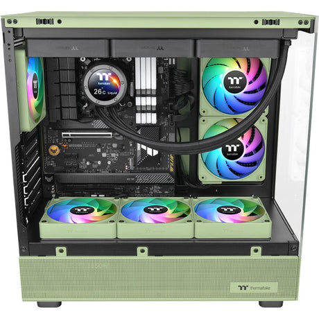 Wentylator chłodzący do komputera Thermaltake ct120 ex argb Sync Matcha Green (pakiet 3 wentylatorów) wentylatory do obudowy (jasnozielony, 3 sztuki, 120 x 120 x 25 mm, pwm)