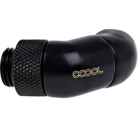 Adapter kątowy Alphacool eiszapfen z podwójnym przyłączem 45 stopni (czarny)