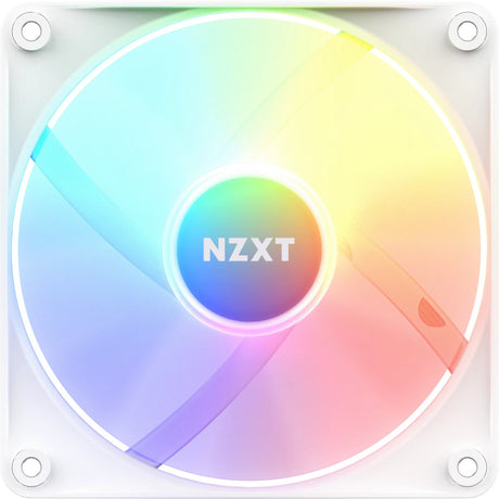 Wentylator z rdzeniem rgb Nzxt f120 rgb (biały, 120 x 120 x 26 mm, pwm)