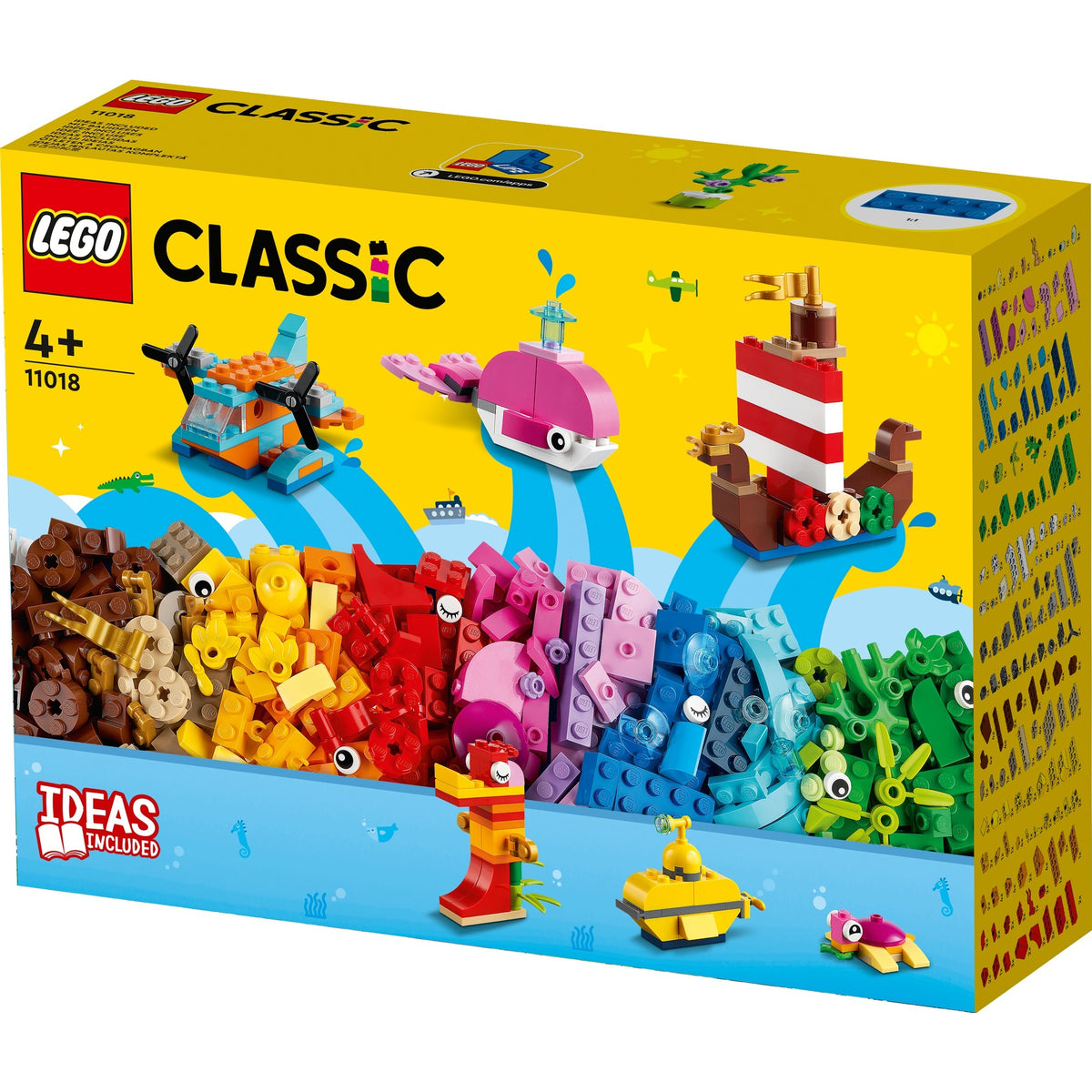 Lego Classic — kreatywne zabawki konstrukcyjne do zabawy w morzu (11018)