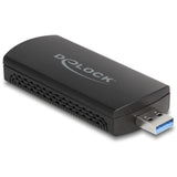 Delock Dwuzakresowy adapter USB WLAN Wi-Fi 6e Adapter WLAN AX3000 (czarny)