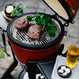 Wózek do grilla Kamado Joe Joe Jr® ze stolikami bocznymi (czarny)