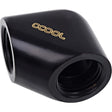 Połączenie złącza L Alphacool eiszapfen (czarne)