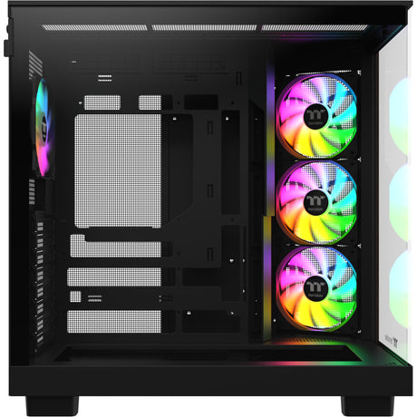 Obudowa Thermaltake View 380 XL WS ARGB MIDI Tower (kolor czarnego drewna | 2x USB-A | 1x USB-C | RGB | szkło hartowane)