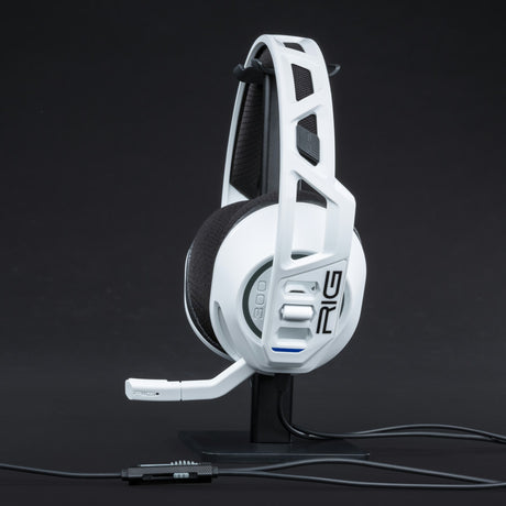Nauszny zestaw słuchawkowy do gier Nacon rig 300 pro hs (biały, playstation 4, playstation 5, xbox, nintendo switch, pc)
