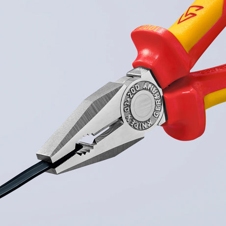 Szczypce uniwersalne Knipex 03 06 200 Szczypce uniwersalne vde (czerwony żółty, 200 mm)
