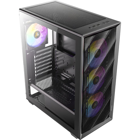 Obudowa midi tower Antec ax85 argb (czarna | 2x usb-a | szkło hartowane)