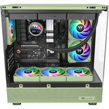 Thermaltake ct120 ex Reverse argb Sync wentylator chłodzący komputer Matcha Green (zestaw 3 wentylatorów) wentylatory do obudowy (jasnozielony, 3 sztuki, 120 x 120 x 25 mm, pwm)