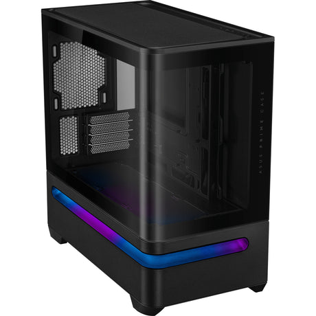 Obudowa Asus Prime Ap202 Midi Tower (czarna | 2x USB-A | 1x USB-C | RGB | szkło hartowane)