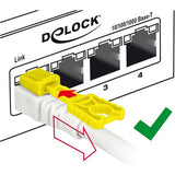 Delock kabel krosowy rj-45 bezpieczny kat.6a (biały, 85333, 3 metry)