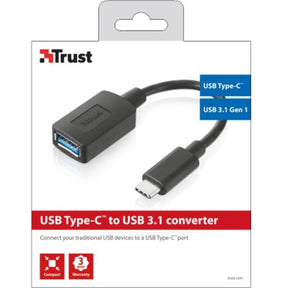 Trust USB Type-C - konwerter USB 3.0 Adapter USB (czarny, 20967)