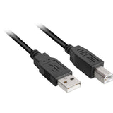 Kabel Sharkoon USB-A 2.0 > USB-B (czarny, 3 metry)
