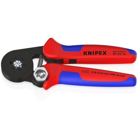 Knipex 975314 szczypce do zaciskania tulejek samonastawne z bocznym wejściem - 180mm