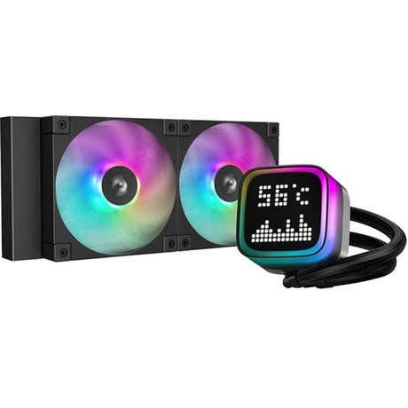 Chłodzenie wodne Deepcool LP240 (czarne, 4-pinowe złącze wentylatora PWM)