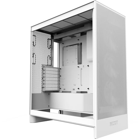 Nzxt h7 flow (2024) obudowa midi tower (biała | 2x USB-A | 1x USB-C | szkło hartowane)