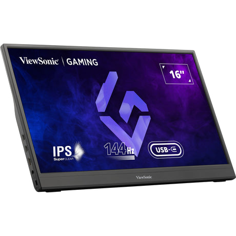 Przenośny monitor do gier Viewsonic vx1654 16 (czarny, 1x micro HDMI, USB-C, dźwięk, 144 Hz)