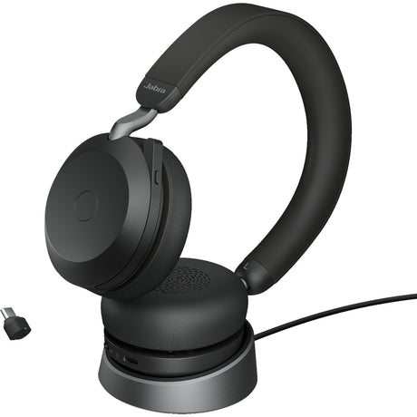 Zestaw słuchawkowy nauszny Jabra Evolv2 75 (czarny, link380c, Microsoft Teams)