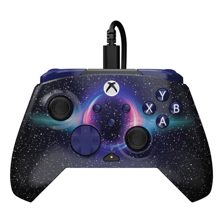 Zaawansowany kontroler przewodowy Turtle Beach Rematch (Dark Cosmos, Xbox Series X|S, Xbox One, PC)