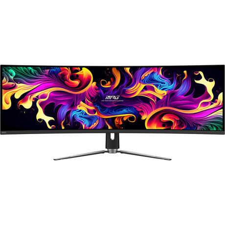 MSI MPG 491CQP QD-OLED 49 Zakrzywiony ultraszerokokątny monitor do gier (czarny, 2x HDMI, Display Port, 2x USB-A, USB-B, USB-C, 144 Hz)