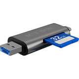 Zewnętrzny czytnik kart Icy Box ib-cr200-c ze złączem multiUSB Czytnik kart (antracyt)