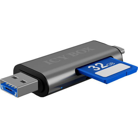 Zewnętrzny czytnik kart Icy Box ib-cr200-c ze złączem multiUSB Czytnik kart (antracyt)