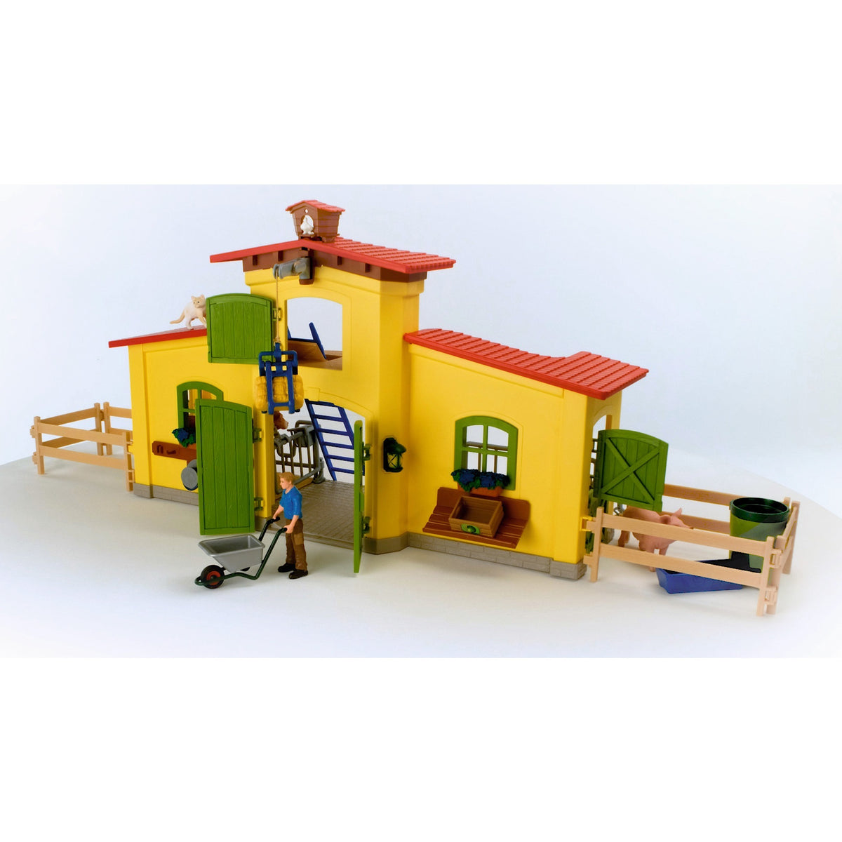 Świat farmy Schleich - duża stabilna, żółta figurka do zabawy
