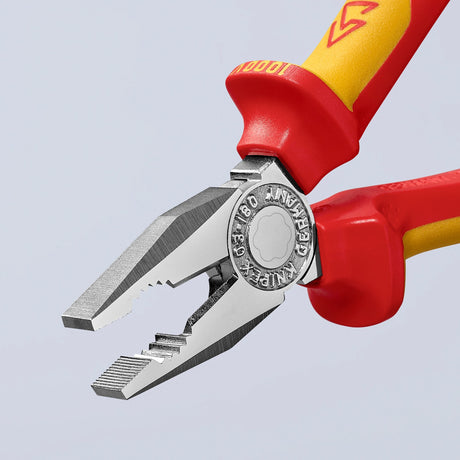 Szczypce uniwersalne Knipex 03 06 180 szczypce uniwersalne (czerwony żółty, test VDE)