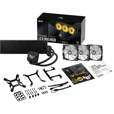 Chłodzenie wodne Asus Tuf Gaming LC II 360 ARGB (czarne, 4-pinowe złącze wentylatora PWM)