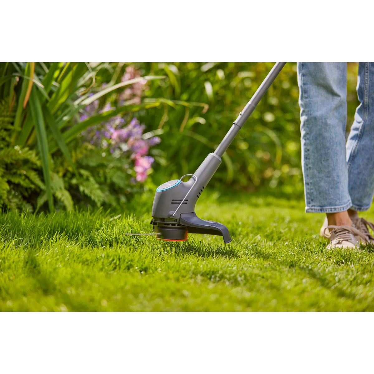 Podkaszarka do trawy Gardena Easytrim 25 18 V (szary turkus, akumulator i ładowarka nie wchodzą w skład zestawu)