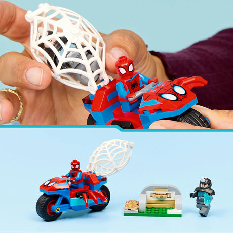 LEGO Marvel - Spiderman na motocyklu kontra nosorożec (11206)