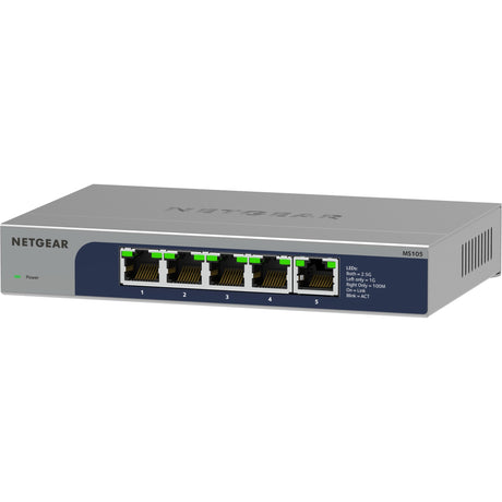 5-portowy niezarządzalny przełącznik Multi-Gigabit Ethernet 2,5G Netgear, MS105 (szary)