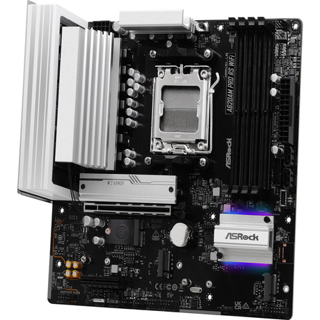 Płyta główna Asrock A620AM Pro RS WiFi z gniazdem AM5 (RAID, 2,5 GB-LAN, WLAN, BT, dźwięk, µATX)