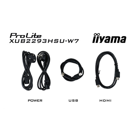 Monitor Iiyama prolite xub2293hsu-w7 21,5 (biały (matowy), HDMI, Display Port, 2x USB-A)
