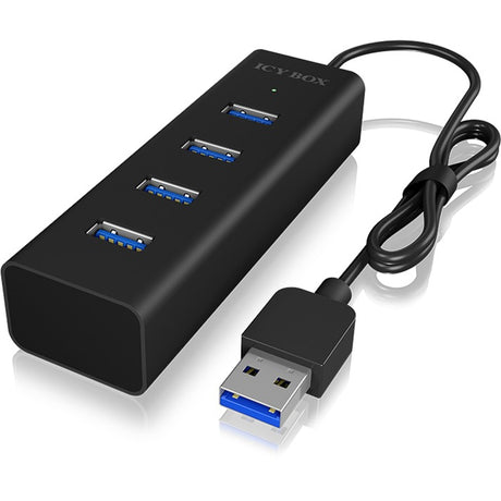 Icy box ib-hub1409-u3 4-portowy koncentrator USB (czarny)