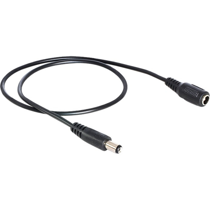 Delock przedłużacz DC 5,5 x 2,1 mm męski > żeński przedłużacz (czarny, 0,5 m)