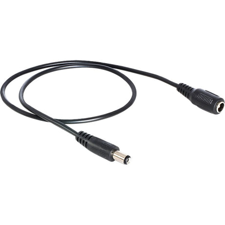 Delock przedłużacz DC 5,5 x 2,1 mm męski > żeński przedłużacz (czarny, 0,5 m)